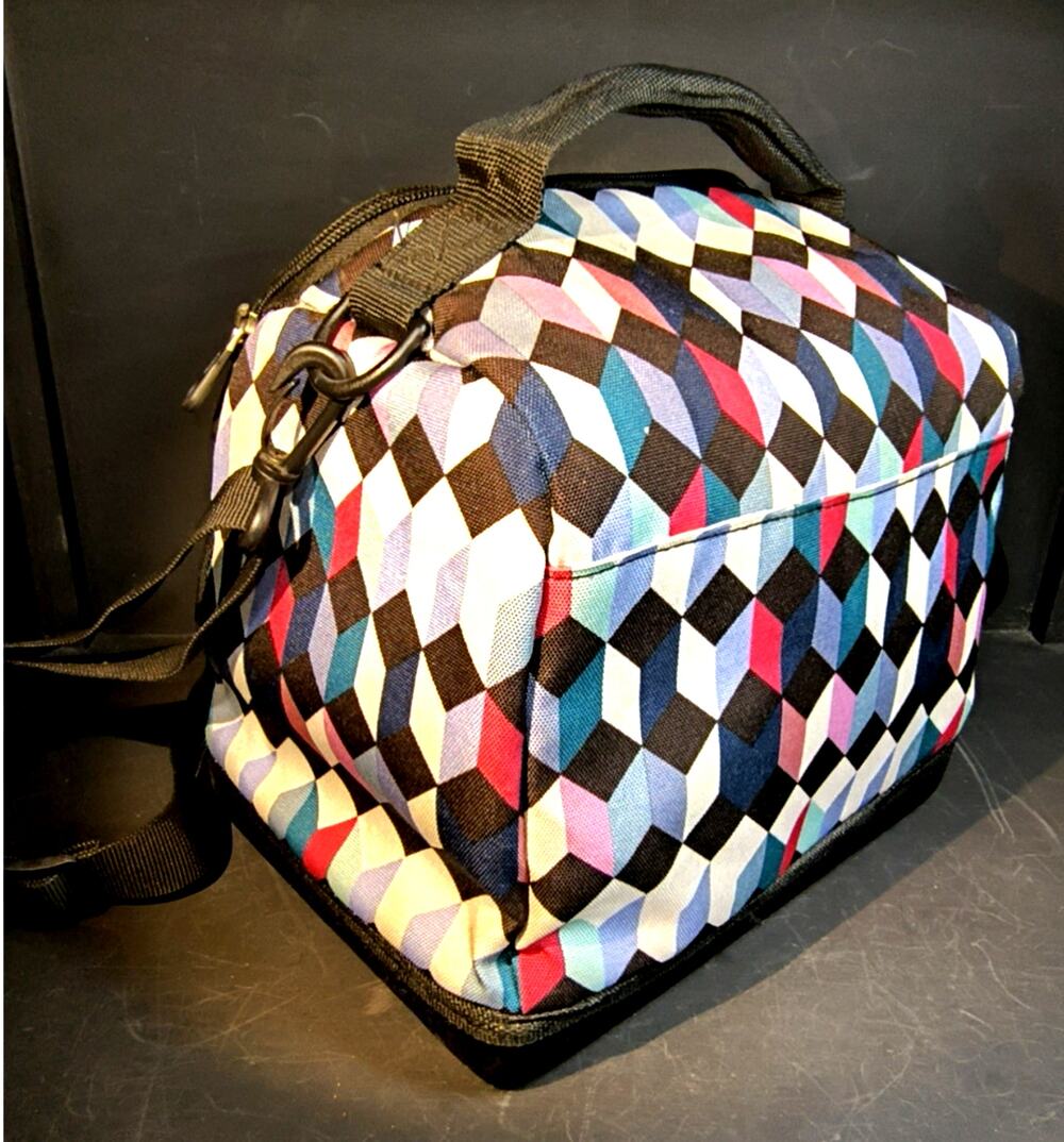 1672.  Built Harlequin Geo 2 Story Insulated Lunch Bag